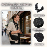 Fanny Pack Belt Bag for Men and Women, Anti - Theft Fanny Pack,Water - Resistant with 3 - Zipper Pockets,waterproof fanny pack,Lightweight Running Waist Pack for Travel,Running,Hiking,Cycling
