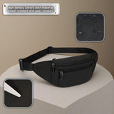Fanny Pack Belt Bag for Men and Women, Anti - Theft Fanny Pack,Water - Resistant with 3 - Zipper Pockets,waterproof fanny pack,Lightweight Running Waist Pack for Travel,Running,Hiking,Cycling