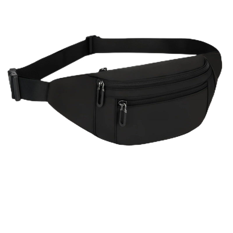 Fanny Pack Belt Bag for Men and Women, Anti - Theft Fanny Pack,Water - Resistant with 3 - Zipper Pockets,waterproof fanny pack,Lightweight Running Waist Pack for Travel,Running,Hiking,Cycling