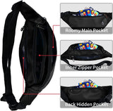 Fanny Pack for Men and Women, Waterproof Sports Waist Pack Bag for Travel Hiking Running Hands - free Wallets, Easy Carry Any Phone