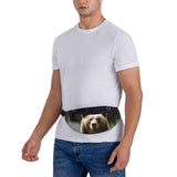 Fanny Pack for Men Women Crossbody Waist Bag Hi Bear Sit on the Lawn Belt Bag with Adjustable Strap Hip Bum Bag