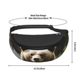 Fanny Pack for Men Women Crossbody Waist Bag Hi Bear Sit on the Lawn Belt Bag with Adjustable Strap Hip Bum Bag