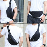 Fanny Pack for Men & Women, Fashion Waterproof Waist Packs with Adjustable Belt, Casual Bag Bum Bags for Travel Sports Running. （02 - Black）