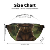Fanny Pack for Women Men Crossbody Bag Hi Bear Sit on the lawn Waist Pack Belt Bag with Adjustable Strap