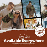 Fanny Pack for Women Men Crossbody Bag Hi Bear Sit on the lawn Waist Pack Belt Bag with Adjustable Strap
