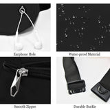 Fanny Pack for Women Men,Crossbody Fanny Pack Water Resistant Sports Waist Bag Pack, Belt Bag for Travel Hiking Running