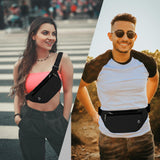 Fanny Pack for Women Men,Crossbody Fanny Pack Water Resistant Sports Waist Bag Pack, Belt Bag for Travel Hiking Running
