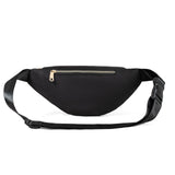 Fanny Packs Crossbody Bag for Women, Waist Pack Jogging Pouch Belt Bag for Outdoors Traveling Hiking - Black