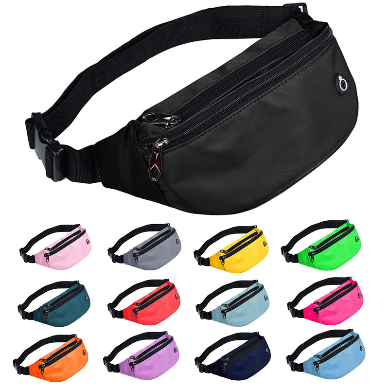 Fanny Packs for Men and Women, Waterproof Sports Waist Pack Bag for Travel Hiking Running Hands - free Wallets, Easy Carry Any Phone
