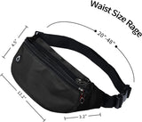 Fanny Packs for Men and Women, Waterproof Sports Waist Pack Bag for Travel Hiking Running Hands - free Wallets, Easy Carry Any Phone