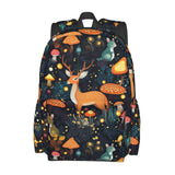 Fantasy Forest Mushrooms Grass Multipurpose School Bag Bookbag for Teenage Boys Girls Daily Backpack