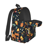 Fantasy Forest Mushrooms Grass Multipurpose School Bag Bookbag for Teenage Boys Girls Daily Backpack