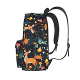 Fantasy Forest Mushrooms Grass Multipurpose School Bag Bookbag for Teenage Boys Girls Daily Backpack