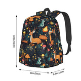 Fantasy Forest Mushrooms Grass Multipurpose School Bag Bookbag for Teenage Boys Girls Daily Backpack