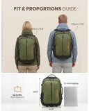 Fanwoli Rolling Vacuum Backpack Travel with One-Button Compression,Carry-On