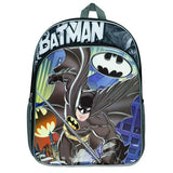 Fast Forward DC Comics Batman Backpack Gotham City 16" Bookbag with Adjustable Shoulder Straps