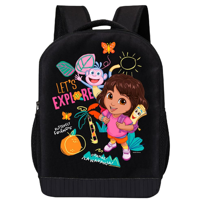 Fast Forward Dora the Explorer Backpack for Kids | Dora the Explorer Bookbag Featuring Adventure Graphic | Toddler Travel Bag, Lightweight Backpack for School | Ages 3+