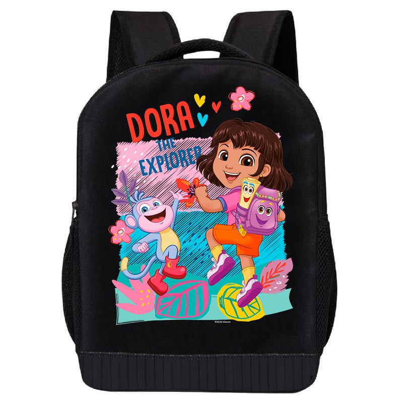 Fast Forward Dora the Explorer Backpack for Kids | Dora the Explorer Bookbag Featuring Colorful Adventure Graphic | Toddler Travel Bag, Lightweight Backpack for School | Ages 3+