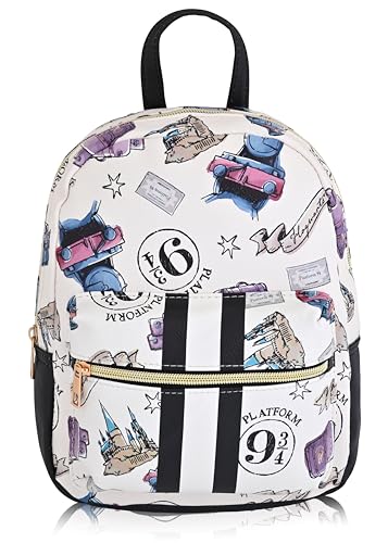 Fast Forward Harry Potter Backpack for Men, Women, Unisex | Cute PU Leather 10" Mini Backpack Purse | Backpacks4Less