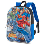 Fast Forward Justice League Toddler Boy Backpack for Kids - Toddler Back Pack with Padded Straps - Little Kids Bagpack - Comfy Preschool Backpack - 15"