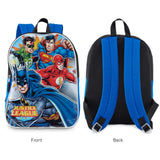 Fast Forward Justice League Toddler Boy Backpack for Kids - Toddler Back Pack with Padded Straps - Little Kids Bagpack - Comfy Preschool Backpack - 15"