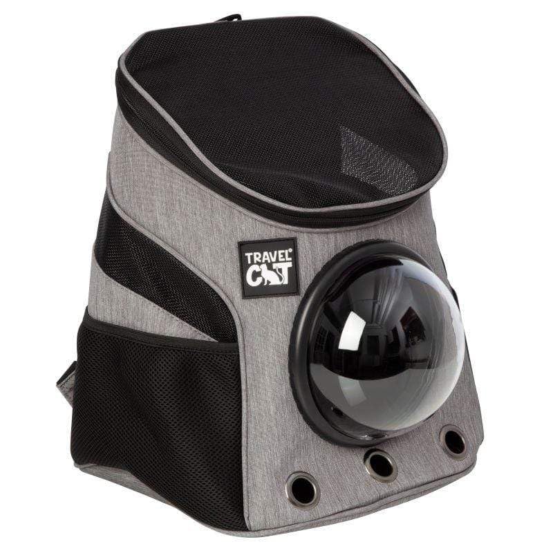 Fat Cat Backpack Carrier - Airline Approved Cat Carrier with Space Capsule Bubble for for Small Cats, Kitten - Premium Grey Heather Cat Carrier Backpack for Outdoor, Travel, Hiking, Pet Supplies