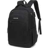 FEDESERN Smell Proof Backpack with Lock,Water Resistant Smell Proof Bags Travel Laptop Backpack,Large Capacity Carbon Enduring Smell Proof Stash Bag with Lock for Men Women (Black)