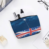 FekiLoot New Zealand Flag Makeup Bag for Purse Large Capacity Cosmetic Bags Aesthetic Accessories Storage Bag for Women Travel Toiletry Bags Portable Cosmetic Pouch