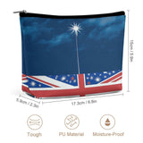 FekiLoot New Zealand Flag Makeup Bag for Purse Large Capacity Cosmetic Bags Aesthetic Accessories Storage Bag for Women Travel Toiletry Bags Portable Cosmetic Pouch