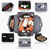 Felipe Varela 60L Duffle Bag for Men, Large Expandable Canvas Duffel Bag for Travel, Mens Carry On Luggage Bag Traveling Weekender Gym Overnight Bags for Airplanes, Grey