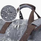 Felipe Varela 60L Duffle Bag for Men, Large Expandable Canvas Duffel Bag for Travel, Mens Carry On Luggage Bag Traveling Weekender Gym Overnight Bags for Airplanes, Grey