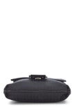 Fendi, Pre - loved Black Zucchino Canvas Tube Messenger Bag Small, Black