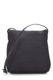 Fendi, Pre - loved Black Zucchino Canvas Tube Messenger Bag Small, Black