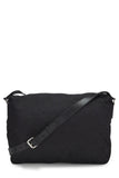 Fendi, Pre - loved Black Zucchino Nylon Messenger Bag, Black
