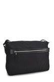 Fendi, Pre - loved Black Zucchino Nylon Messenger Bag, Black