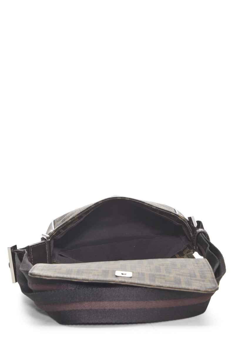 Fendi, Pre - loved Brown Zucca Coated Canvas Messenger Small, Brown