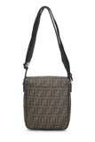 Fendi, Pre - loved Brown Zucca Coated Canvas Messenger Small, Brown