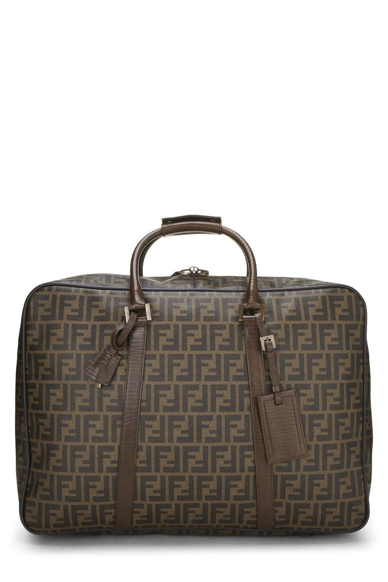 Fendi, Pre - Loved Coated Canvas Zucca Weekender Large, Brown