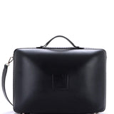 Fendi, Pre - Loved FF Zip Around Travel Bag Leather Large, Black