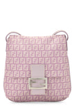 Fendi, Pre - loved Purple Zucchino Canvas Tube Messenger Bag Small, Purple