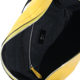 Fendi, Pre - Loved Yellow Calfskin FF 1974 Embossed Belt Bag, Yellow