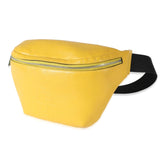 Fendi, Pre - Loved Yellow Calfskin FF 1974 Embossed Belt Bag, Yellow