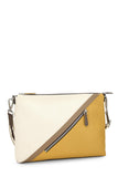 Fendi, Pre - loved Yellow Zucca Zip Messenger, Yellow