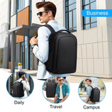 Fenree.geer Business Travel Backpack for Men, Expandable Water Resistant 17 Inch Laptop Backpack with USB Port, Black Computer Backpack for College/Work