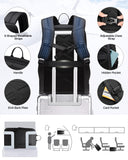 Fenree.geer Work Backpack for Men, Expandable Backpack with USB C Charging Port, Water Resistant 15.6 Inch Laptop Backpack, Black