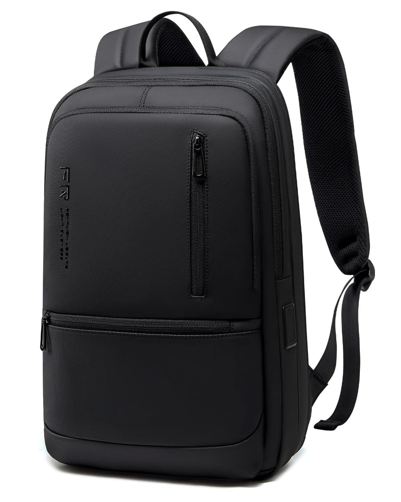 Fenree.geer Work Backpack for Men, Expandable Backpack with USB C Charging Port, Water Resistant 15.6 Inch Laptop Backpack, Black