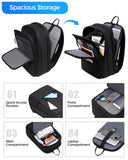 Fenree.geer Work Backpack for Men, Expandable Backpack with USB C Charging Port, Water Resistant 15.6 Inch Laptop Backpack, Black