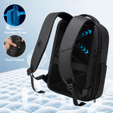 FENRUIEN Expandable Laptop Backpack for Men, 15.6 Inch USB Charging Work Backpack for Business/Commute/Travel