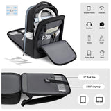 FENRUIEN Expandable Laptop Backpack for Men, 15.6 Inch USB Charging Work Backpack for Business/Commute/Travel