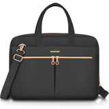 Ferkurn Laptop Bag Case 15.6 16 Inch Laptop Sleeve for Women Men Compatible with Dell Inspiron XPS/HP Envy Pavilion/Lenovo ThinkPad/Vivobook/Acer, Strap Carrying Briefcase Computer Bag Case, Black